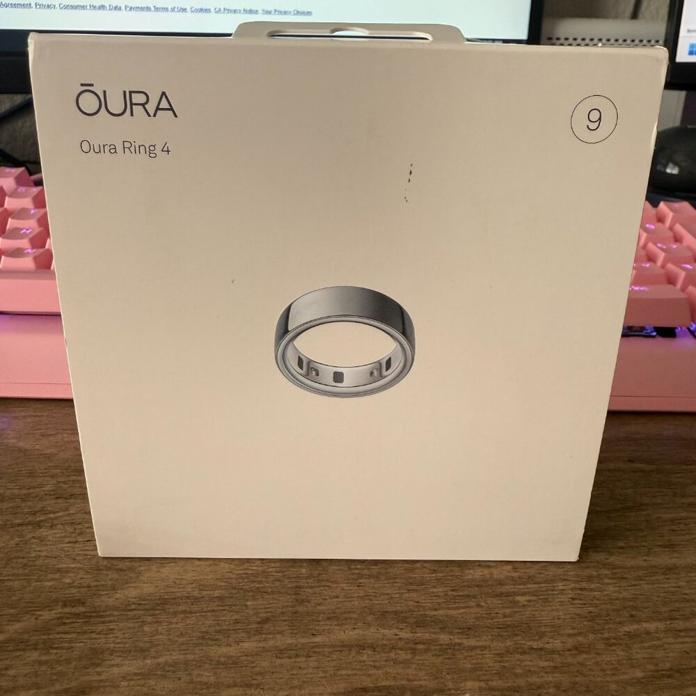 Oura Ring Gen 4 Size 9 Silver Brand New